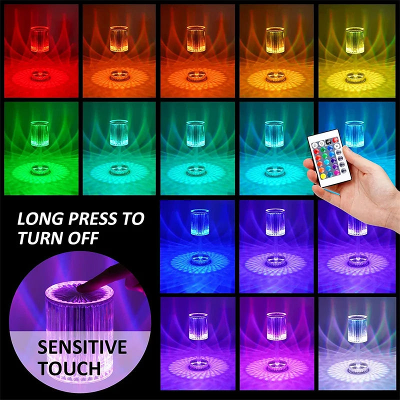 CrystalGlow LED Projection Lamp