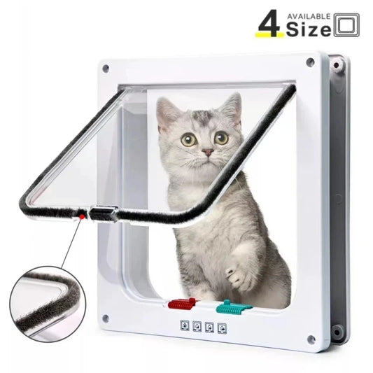 Transparent Pet Gate with Security Lock