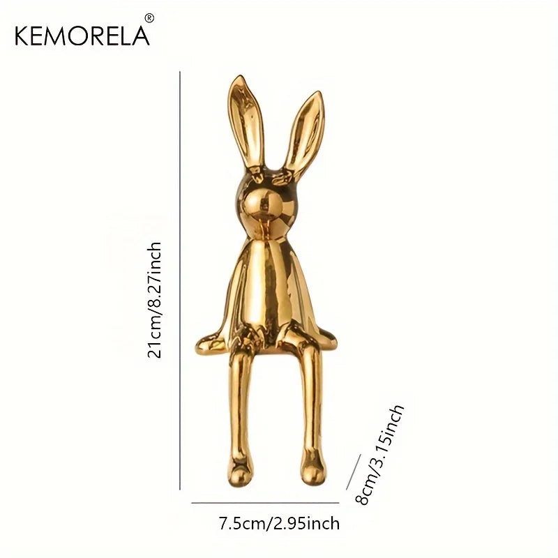 Luxury Long-Eared Rabbit Ornament